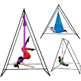 KT Dedicated Stand Frame For Aerial Yoga And Therapy Sensory Hammock Model KT1.1520YG. Foldable, Portable, Height Adjustable, Stable and Durable Upgraded Yoga Swing Stand Frame