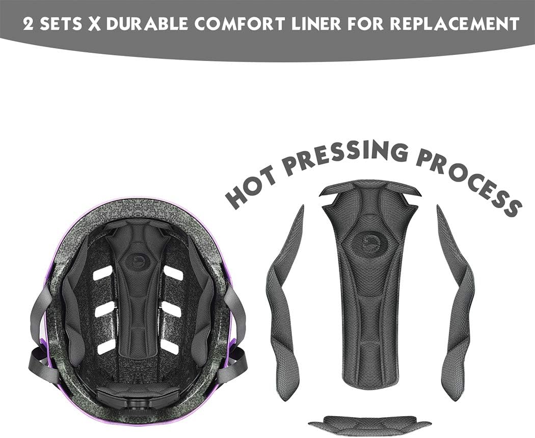 GROTTICO Toddler Kids Bike Helmet for Boys Girls, Muti-Sport Helmet for Cycling Skate Scooter Skateboard, Adjustable for 3-14 Years Old Children, CPSC & ASTM Certified and Replacement Liner : Sports & Outdoors