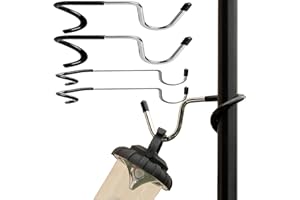 Taicols Stainless Steel S Hook, 4 Pack, Black, Multi-functional, Heavy Duty, Anti-slip, Easy to Use, 35 Pound Max Weight, Cam