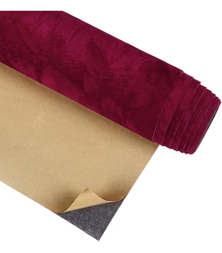 2x Self Velvet Fabric Flocking Liner Felt Fabric Sheets For Art Crafts Jewelry Box Liner Soft Velvet Liner For Drawer 20x150cm - View #5