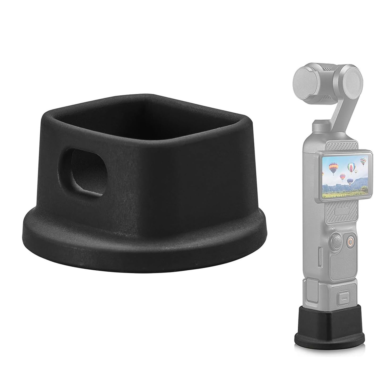Camera Base for OSMO Pocket 3, Non Slip Silicone Stabilizer Base Camera Desktop Stand Base for OSMO Pocket 3