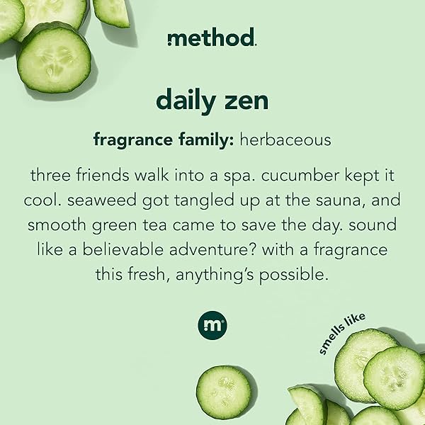 METHOD DAILY LOTION, DAILY ZEN, PLANT-BASED MOISTURIZER FOR 24 HOURS OF HYDRATION, 13.5 FL OZ (PACK OF 1)
