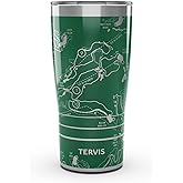 Tervis Traveler Golf Course Map Triple Walled Insulated Tumbler Travel Cup Keeps Drinks Cold & Hot, 20oz, Stainless Steel