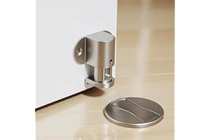Wewemux 1 Pack Magnetic Door Stopper – Adjustable Magnetic Door Stop for Bottom of Door, Floor Mount Magnet Door Holder with 