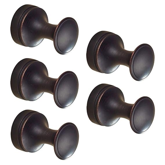 BigBig Home Kleiderhaken Messing, Wandhaken schwarz, Handtuchhaken