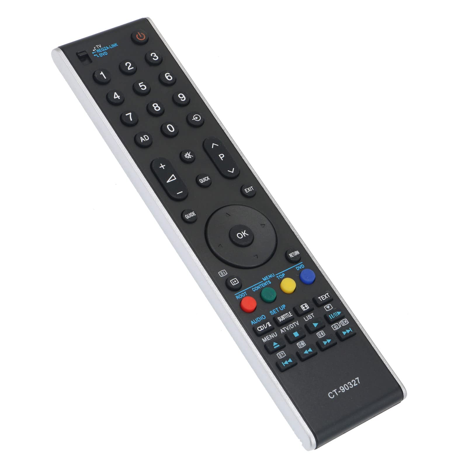 VINABTY CT-90327 Replace Remote Control Fit for Toshiba TV 42XV555D 42XV635D 40RV753 40TV743 37AV554 37AV555 CT90273 37X3030D 37X3030DB 37XV500P