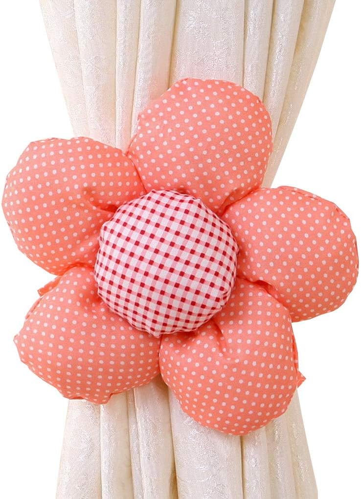 Couleur Vive Mignon Fleurs Embrasse Rideau Pour Decoration Dans La Salon Chambre Ou Bureau Acmede 1 Pair Embrasse A Rideaux Enfant Accessoires Pour Rideaux Et Stores Ameublement Et Decoration Voxloud Com