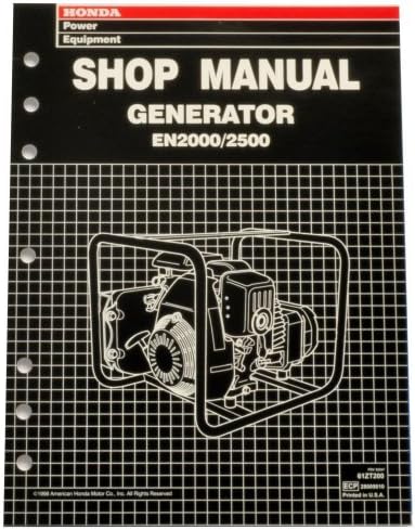 Honda EN2000 EN2500 Generator Service Repair Shop Manual