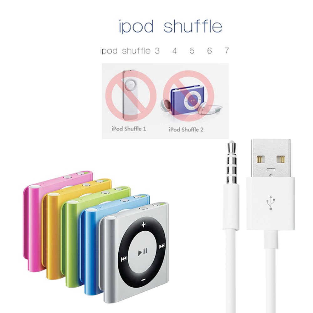 Amazon.com: iPod Shuffle Cable, Coopsion 3.5mm Jack/Plug to USB