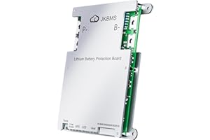 JKBMS Smart BMS with Heat CAN RS485 4S-8S 12V-24V 200A 2A Active Balance BMS with Bluetooth Battery Protection Board for LiFePO4 Li-ion LTO Battery Pack (JK-B2A8S20P-Heat-CAN)