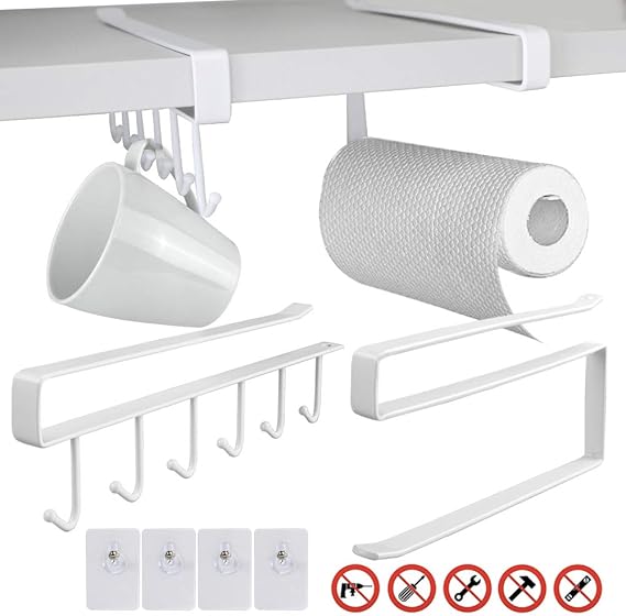 VINFUTUR 2pcs Colgador para Tazas Soportes para Colgar Utensilios de