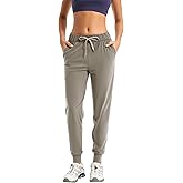 Trryln Women's Joggers Pants with Pockets Drawstring Running Sweatpants Workout Casual Tapered Pants