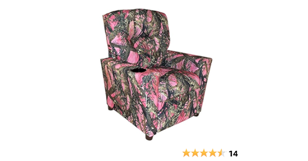 pink camo recliner for toddlers