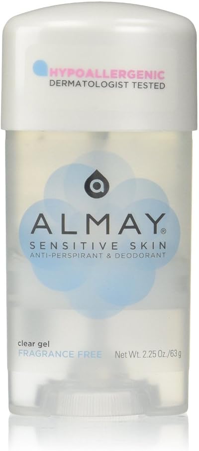 Revlon Almay Sensitive Skin Clear Gel Antiperspirant Deodorant Fragrance Free