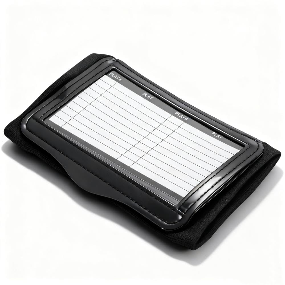 Soprts 2 Sheets Football Coach Wrist Bracelet and Notebook for Various Sports