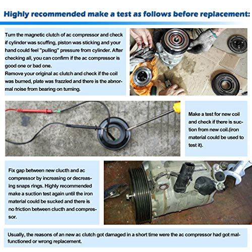 AUTEX AC A/C Compressor Clutch Coil 38924RCAA01 Replacement for Honda