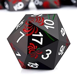 PJOY Metal Dice Set D&D Flower Dice Set DND