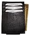 Improving Lifestyles Leather Black Magnetic Money Clip Credit Card Black FREE Organza Gift Bag SUN2792CFBK