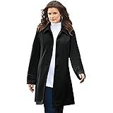 plus size fleece swing coat
