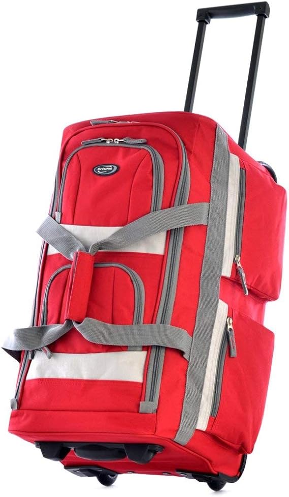 Stylish Sport Rolling Duffel Bag, Carry On Roller Luggage