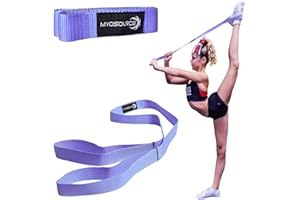 Myosource Kinetic Bands Cheerleading Flexibility Stunt Strap - Improve Stretching and Stunts for Cheer Dance Gymnastics & Physical Therapy – Stocking Stuffers Present for Kids Girls Adults - 12 Colors