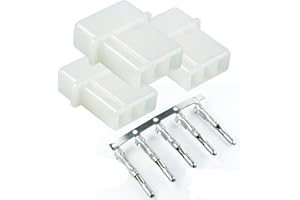 TE CONNECTIVITY / AMP Strobe 3 Pin Connector AMP Power Supply Bulb Male and Pin 3 Set of 3 Pins (18-24 AWG Wires) for Whelen