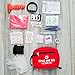 Travel First Aid Kit for Car with 3 Handy Survival Tools - Organized Labeled Compartments