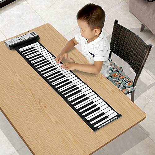 Lujex Foldable 61 Keys Flexible Soft Electric Digital Roll Up Keyboard Piano