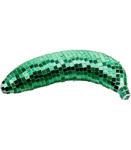 VOSAREA Disco Ball Banana Decor Reflective Fruit Banana Hanging
