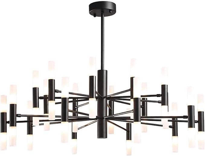 Y DWAYNE Sputnik Candelabro Negro Moderno Sputnik Lámpara Rama de árbol