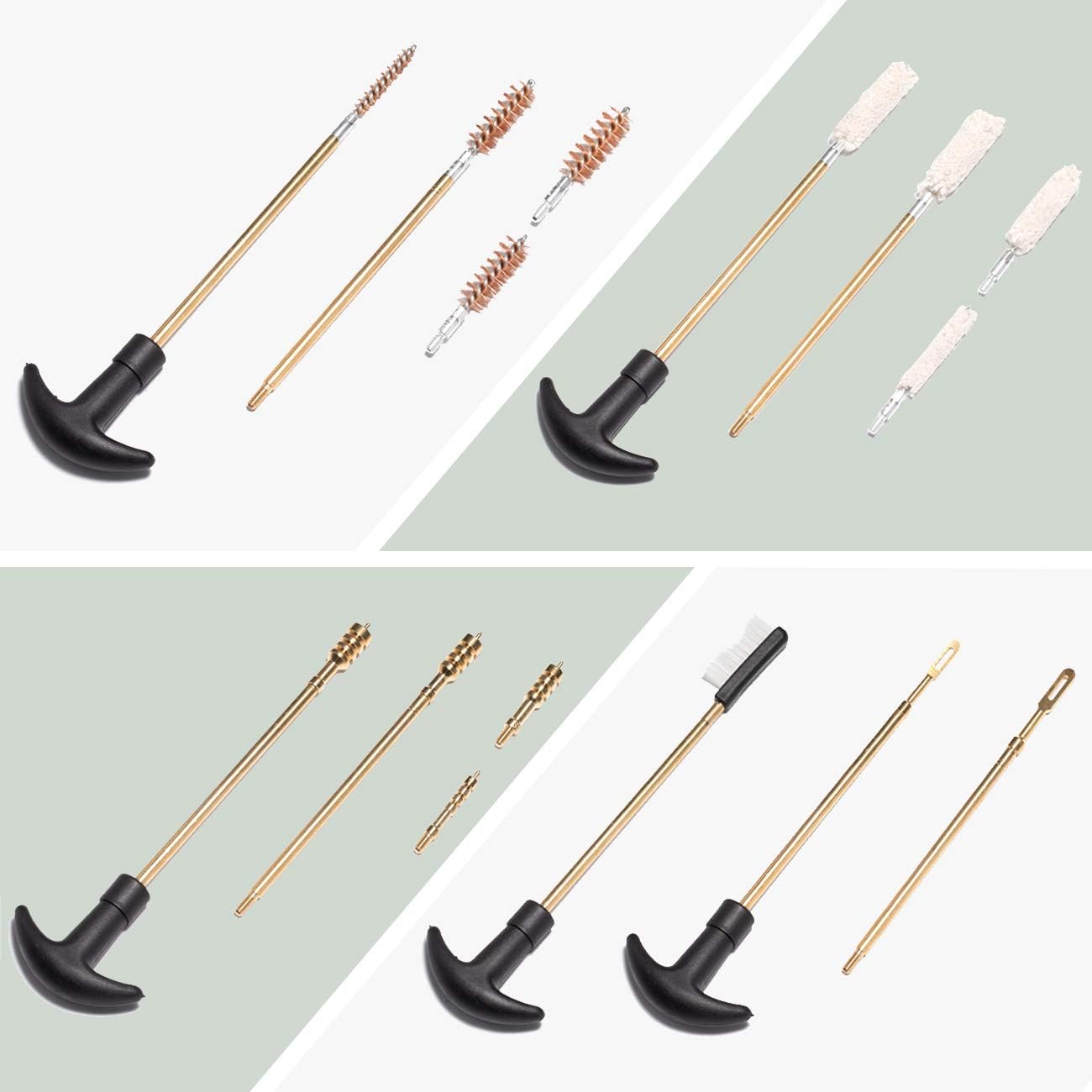 HUNTSEN Gun Cleaning Kit for Handgun Pistol Shotgun Cleaning Kit with Portable Case: Kitchen & Dining
