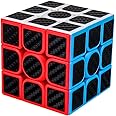 AMAZA 3x3 Speed Cube Magic Cube Carbon Fibre Cube Stickers Speed Cube 3x3x3 Black