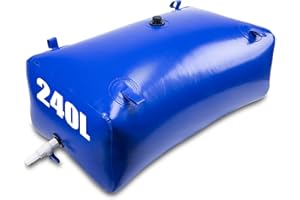 LUCKYSLYCYC Water Bladder Storage Container Large Water Storage Bladder Portable Collapsible for Outdoor Camping Emergency Bladder Agricultural Drought Watering (240L)