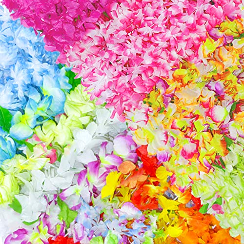 BOSHENG Tropical Hawaiian Luau Leis Necklaces Bulk 36 count
