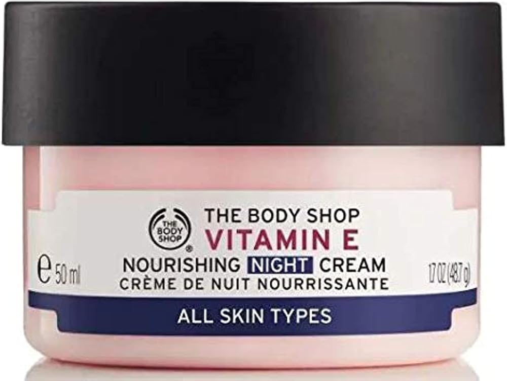 The Body Shop Vitamin E Nourishing Night Cream 50ml Hydrating Moisturiser