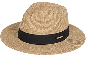 FREEBIRD99 Unisex Wide Brim Straw Panama Fedora Hat Summer Beach Sun Hat for Men Women
