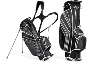MEDIMALL Mayjooy Golf Stand Bag, Portable Carry Golf Bag w/Ergonomic Dual Straps & 6 Way Top Divider, Lightweight Carry Organizer Pocket w/Umbrella Ring, Ideal for Men & Women