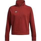 Under Armour - Womens Rival Fleece Txtr Hz Sweater, Color Earthen Orange (840), Size: X-Small