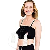 Simple Wishes X-Small/Large | Hands-Free Breast Pump Bra | Adjustable and Customizable Pumping Bra Fitting for Breastfeeding 