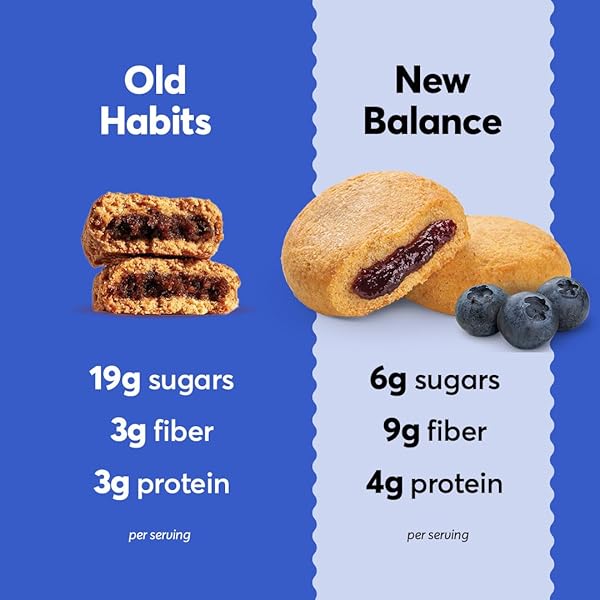 OLYRA ORGANIC SOFT BAKED FRUIT BARS – BLUEBERRY – HIGH FIBER SNACK, FRUIT FILLED & WHOLE GRAIN BITES, KIDS HEALTHY SNACKS, LOW SUGAR, VEGAN – PACK OF 4