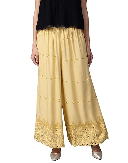 Premuim Rayon Embroidery Palazzo for women and Girls