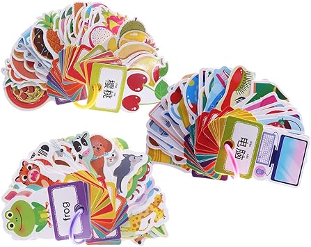 Flameer 60 90 Pcs Carte Di Apprendimento In Inglese Per Bambini Carte Di Parole Flash Cards Set Serie Di Vita Di Tutti I Giorni 3 Set Amazon It Giochi E Giocattoli
