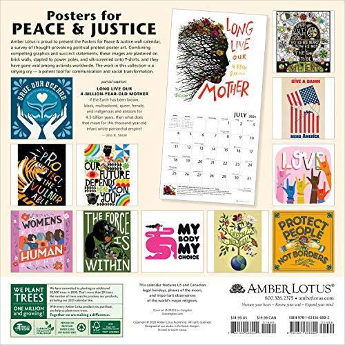 Posters for Peace & Justice 2021 Wall Calendar A History of Modern