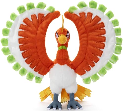 Amazon ポケットモンスター ポケモン キミにきめた ポケモンゲット ぬいぐるみ ホウオウ 高さ約34cm ぬいぐるみ おもちゃ