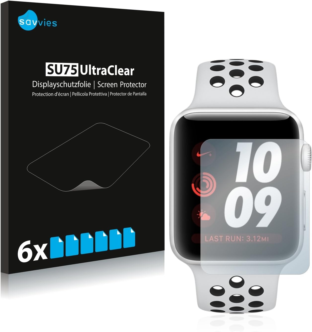 savvies Protector Pantalla Compatible con Apple Watch Nike Plus ...