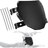 IUVWISN Front Number Plate for Ebike Surron Tutti Soleil 01 Yozma IN10 | Black, Universal for YVY MX650 Talaria ERide Pro SR S SS Rawrr Mantis most Electric Dirt Bikes,Curved Design,Easy Install