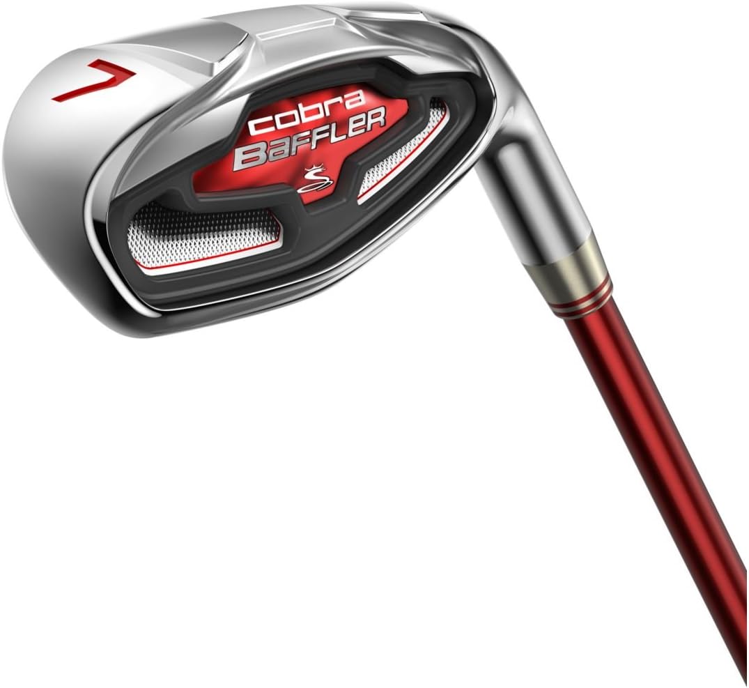 Cobra Baffler Men's Hybrid Iron Set (LeftHanded, Graphite, Senior Flex