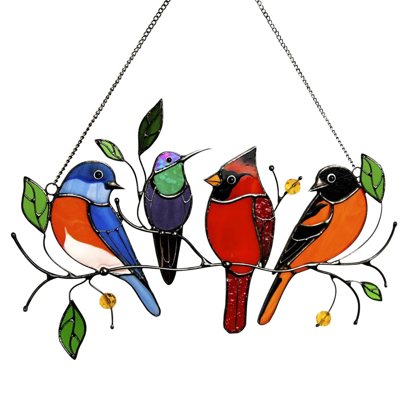 Metal Bird Wall Decor Garden Fence Decorations Hanging for Outdoor Backyard Home Bedroom Garden Patio Porch Outdoor Wall Art