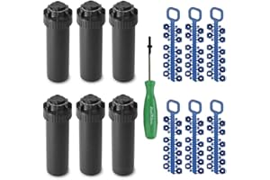 Rain-bird 5000 Series Rotor Sprinkler Head - 5004 PC Model, Adjustable 40-360 Degree Part-Circle, 4 Inch Pop-Up Lawn Sprayer 