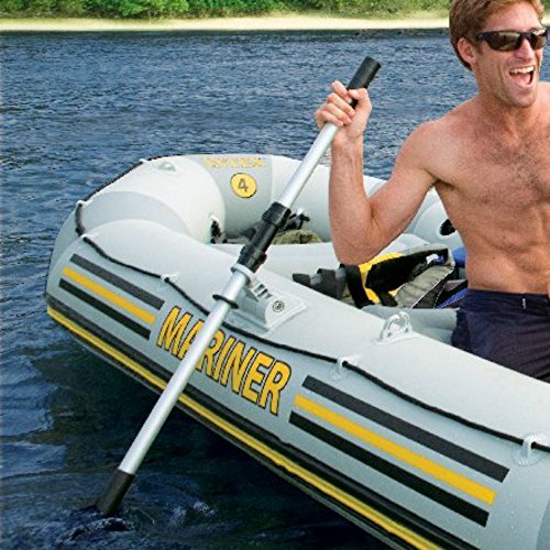 BeGrit Kayak Paddles Boat Oars Detachable Canoe Paddle Pack of 2 Black 49" - Thumbnail 3